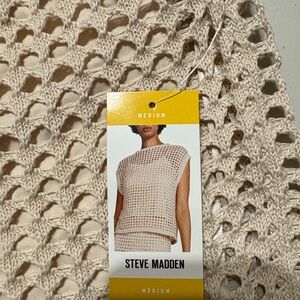 Steve Madden Beige Knit Sweater
